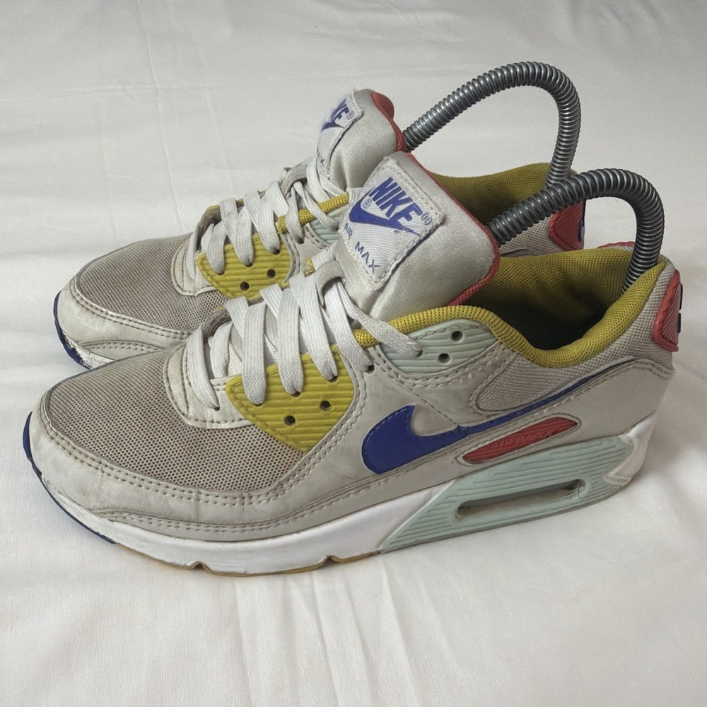 Nike‎ Women's Air Max 90 DA8726-100 Summit White Lapis Sneakers Size 7 Shoes